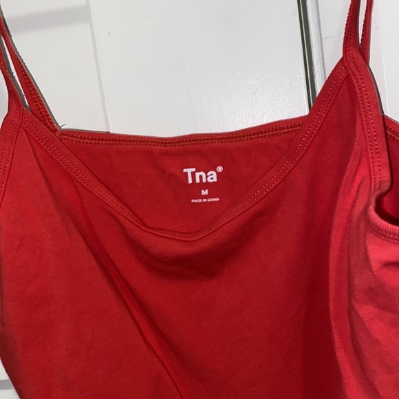 Cute Spaghetti Strap Red Bodysuit - Picture 3 of 3